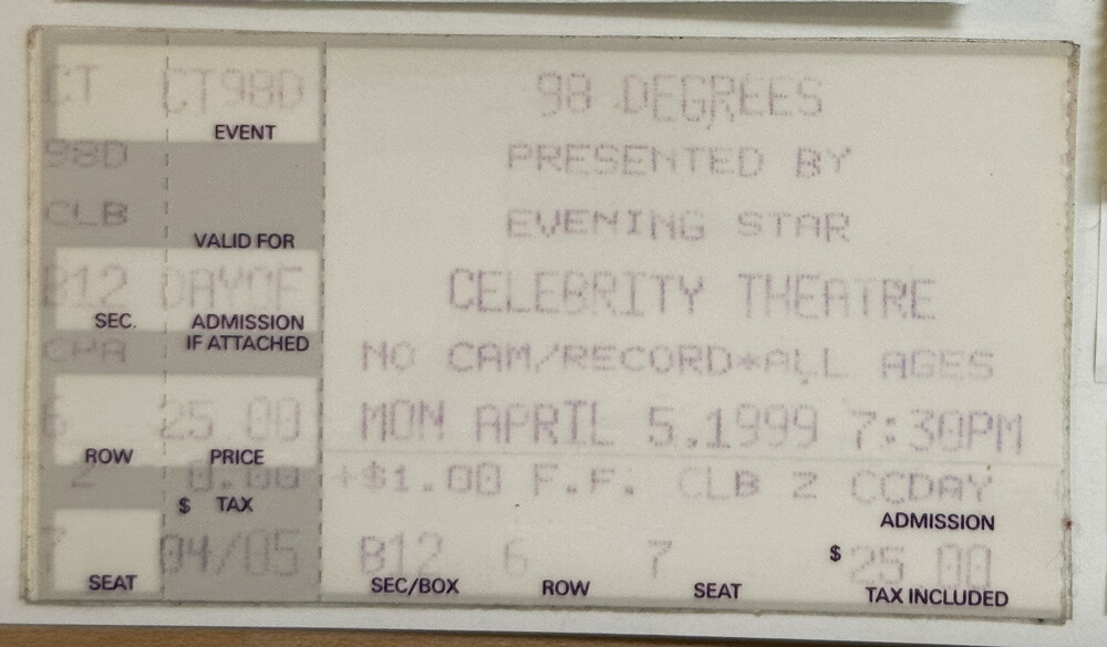 ticket stub