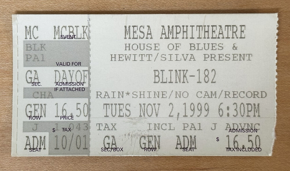 ticket stub