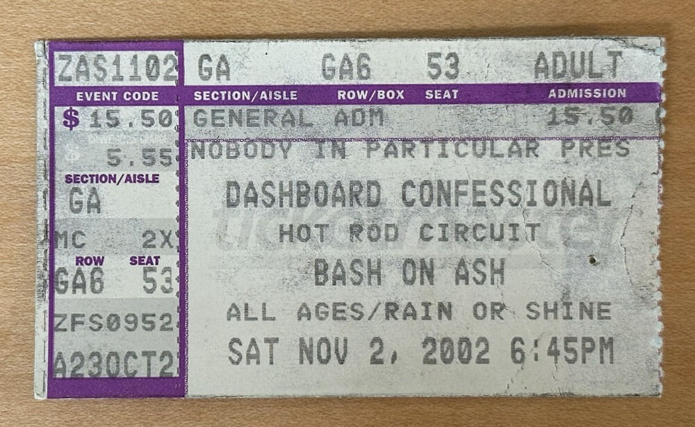 ticket stub