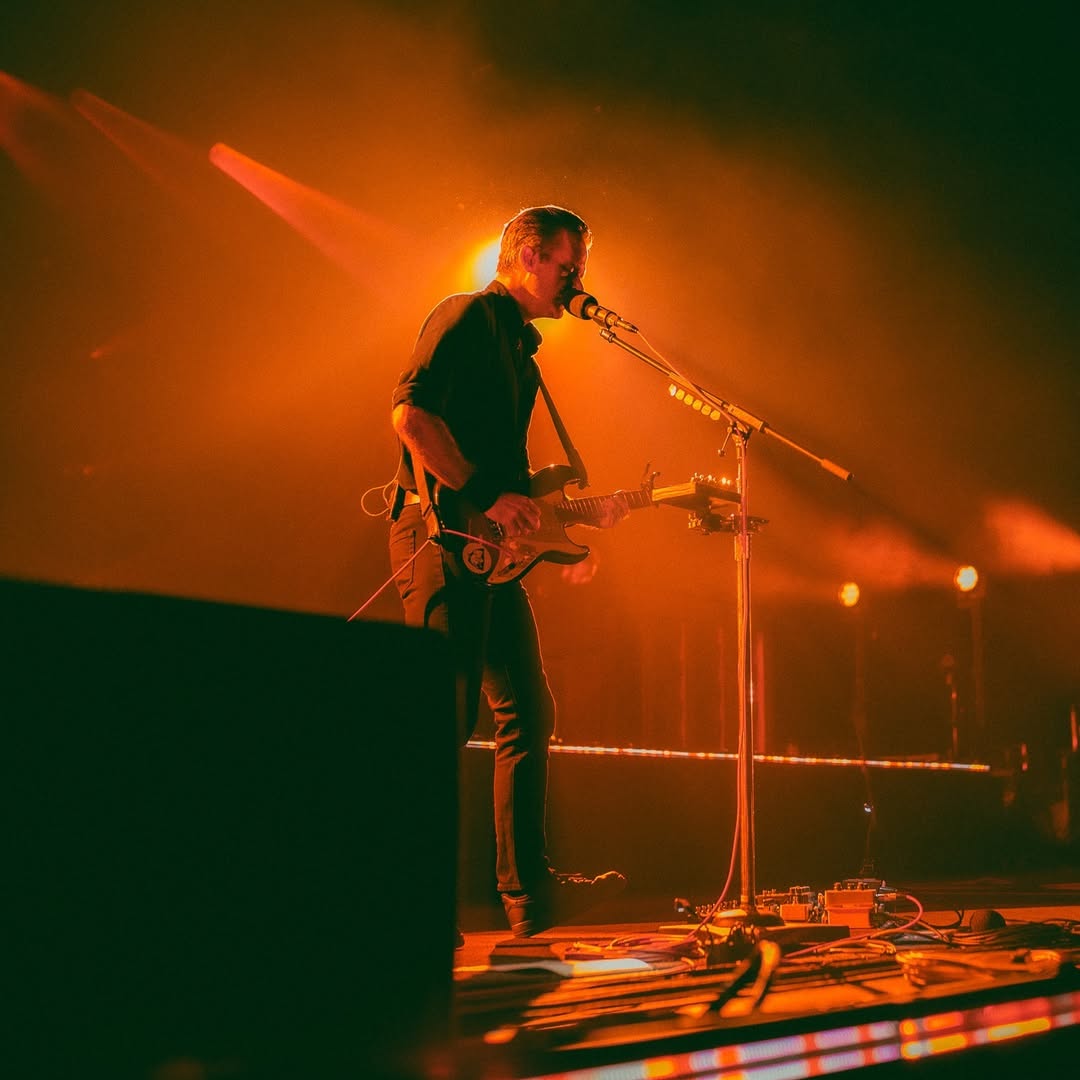 Ben Gibbard in black for Death Cab for Cutie