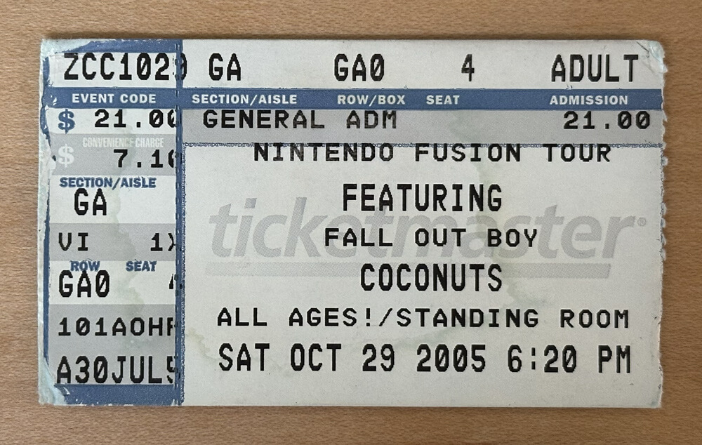 ticket stub
