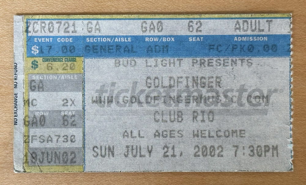 ticket stub