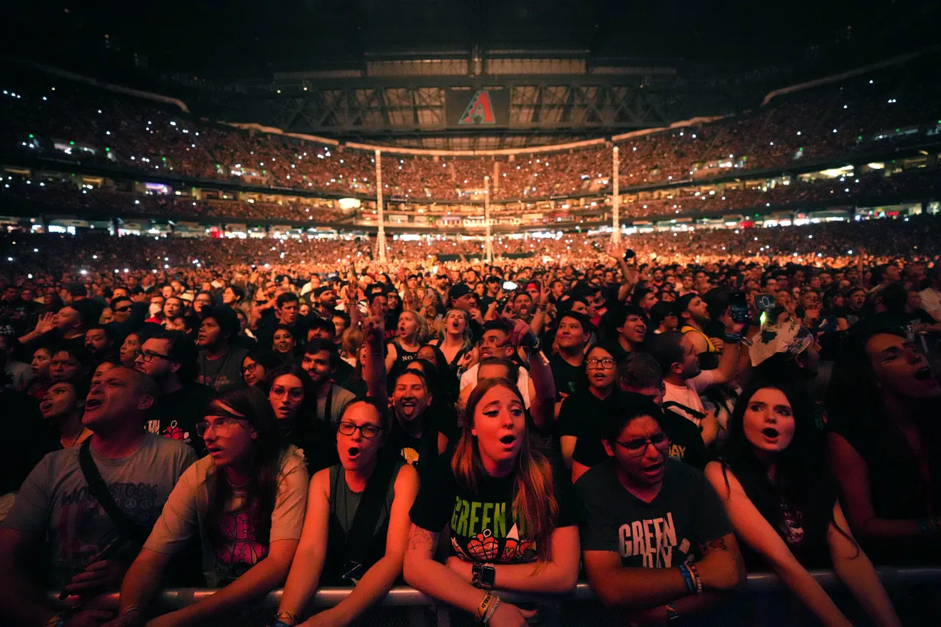 the crowd at Chase Field
