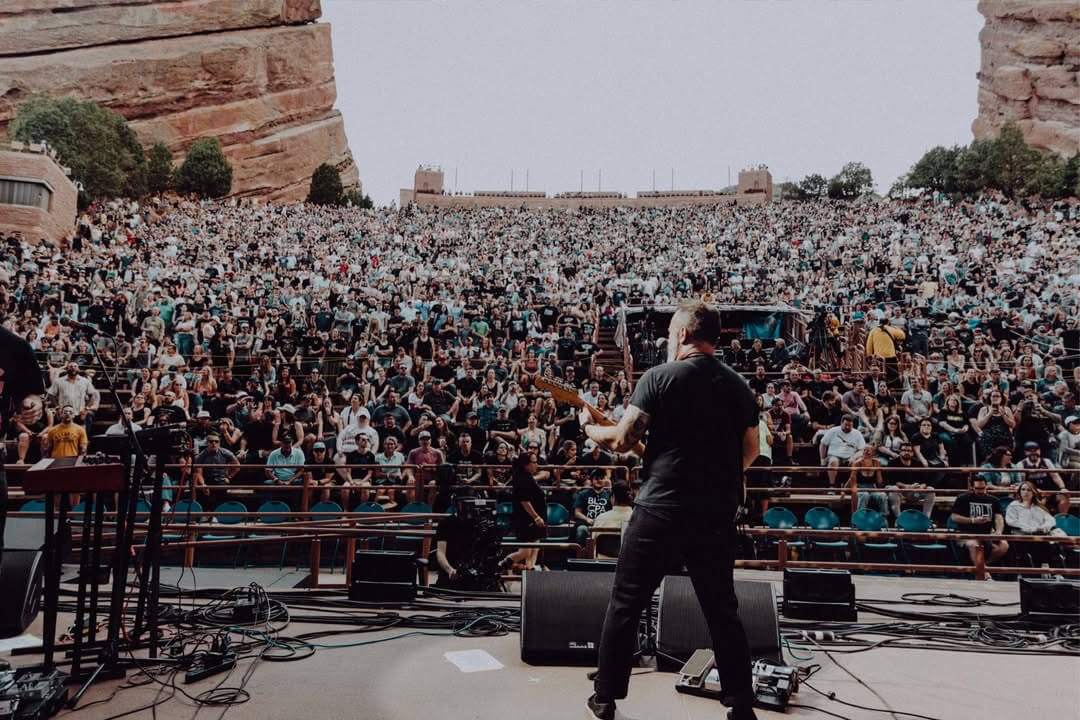 the crowd from stage