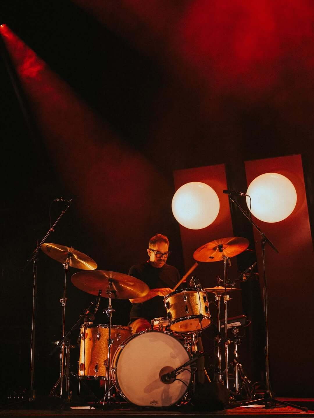 Zach Lind on drums