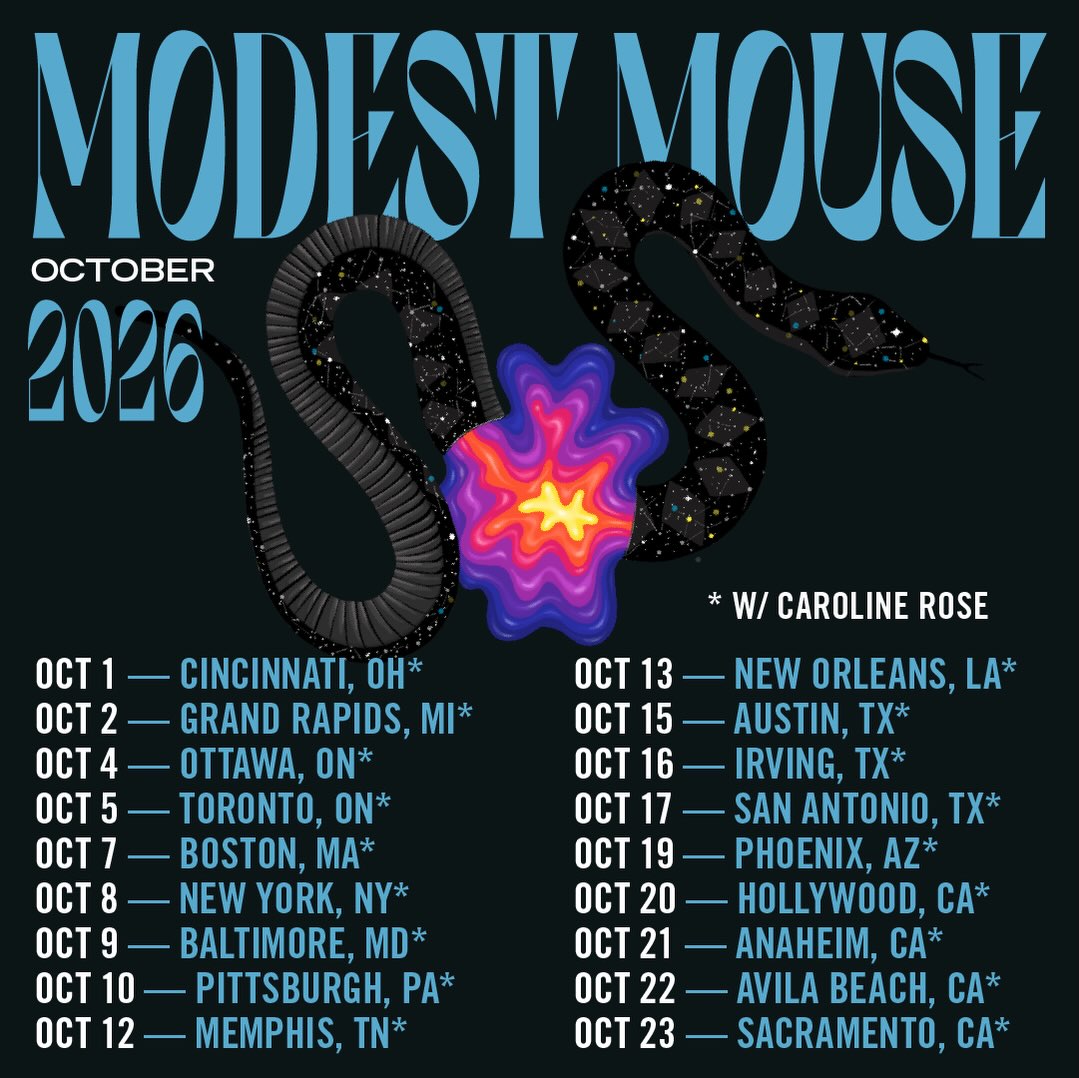 Modest Mouse October 2026 tour dates