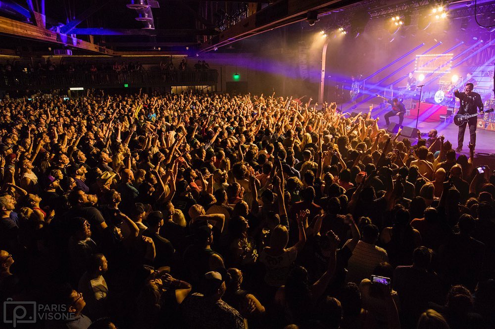 the crowd at the Van Buren