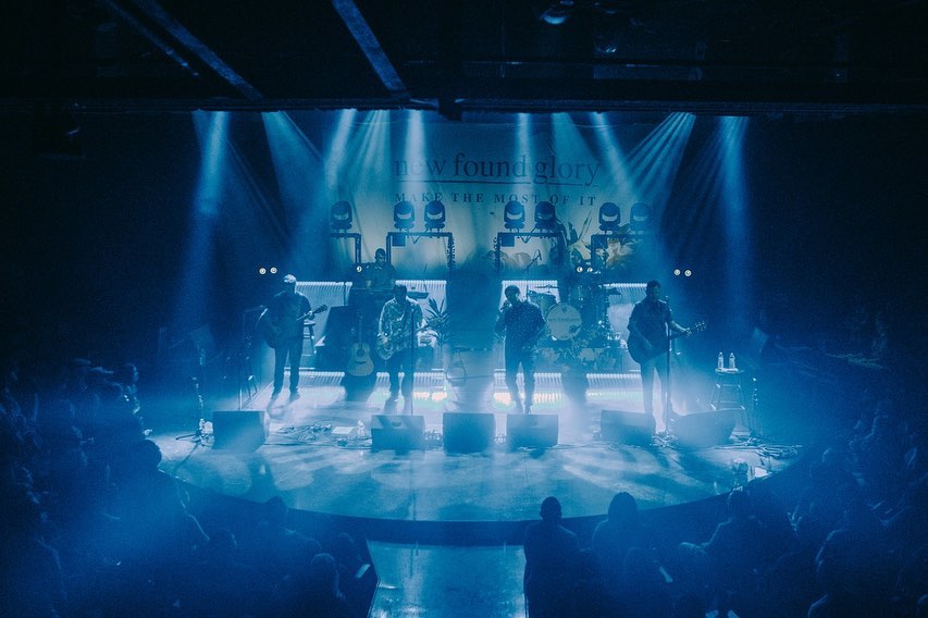 New Found Glory in blue light