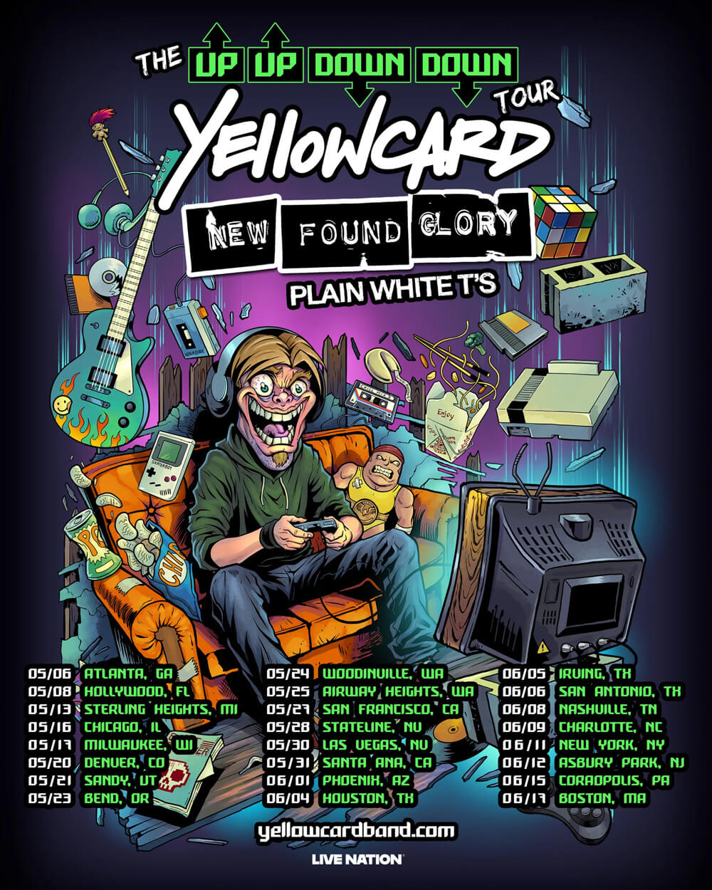 Up Up Down Down Tour schedule