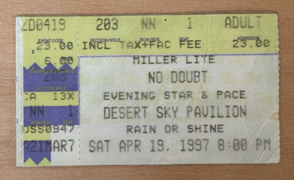 ticket stub