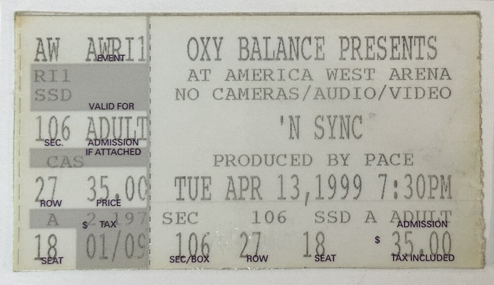 ticket stub
