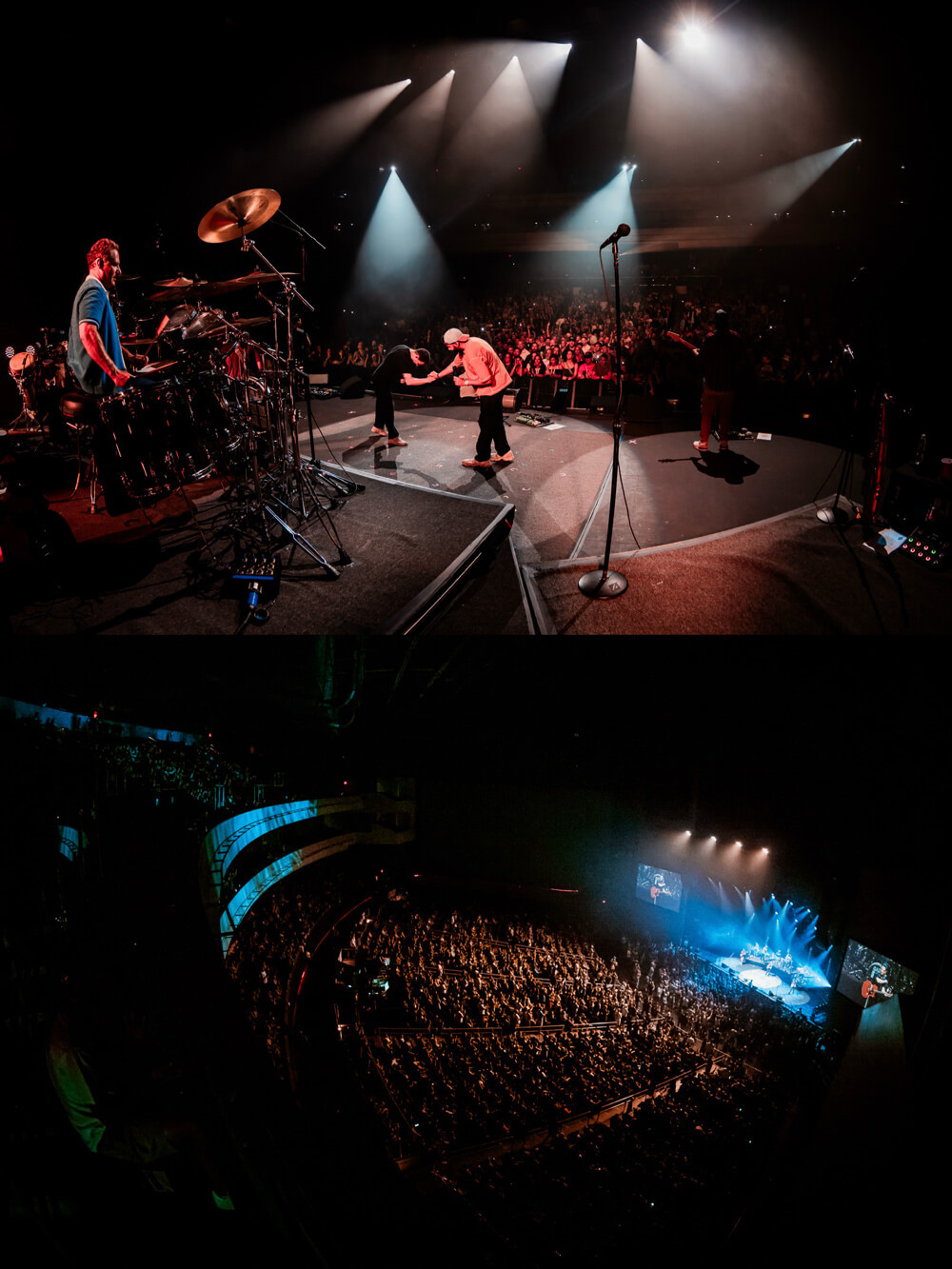 O.A.R. on stage / the crowd