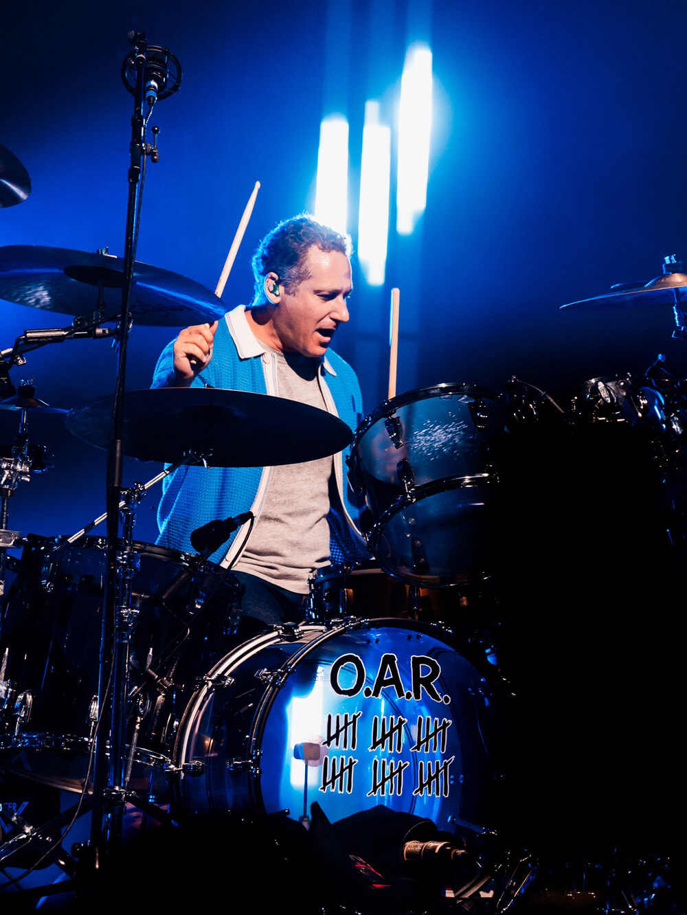 Chris Culos on drums