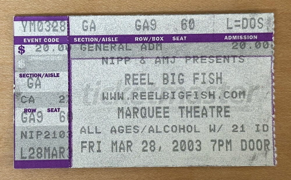 ticket stub