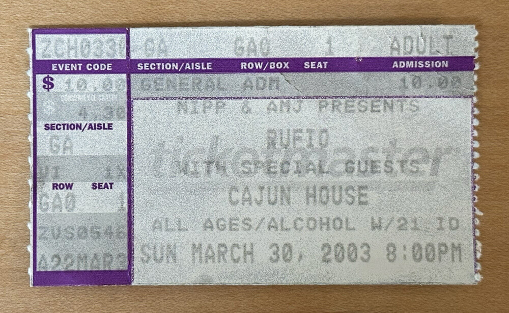 ticket stub