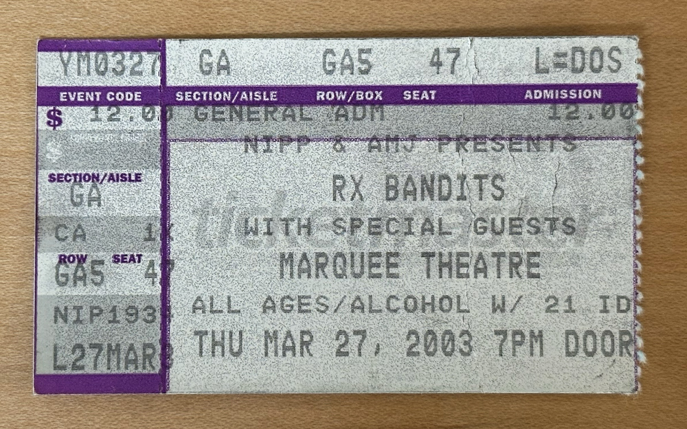 ticket stub