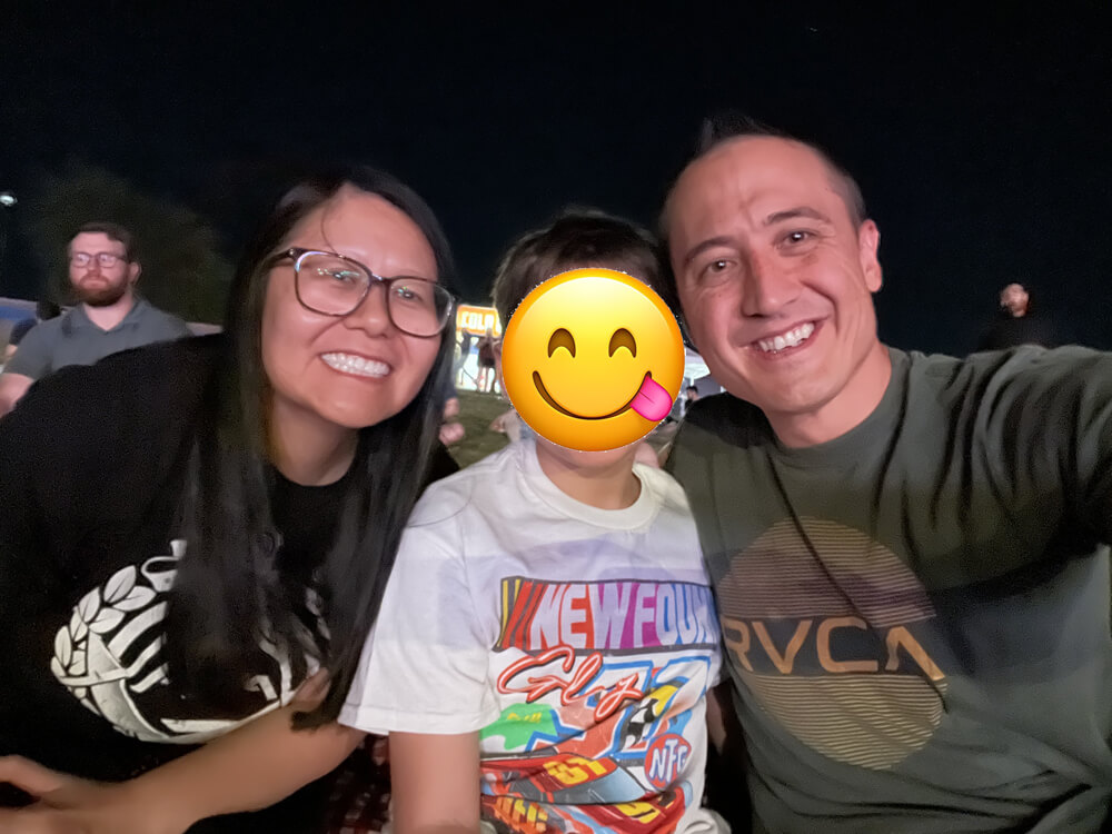 Lynn and fam at the show