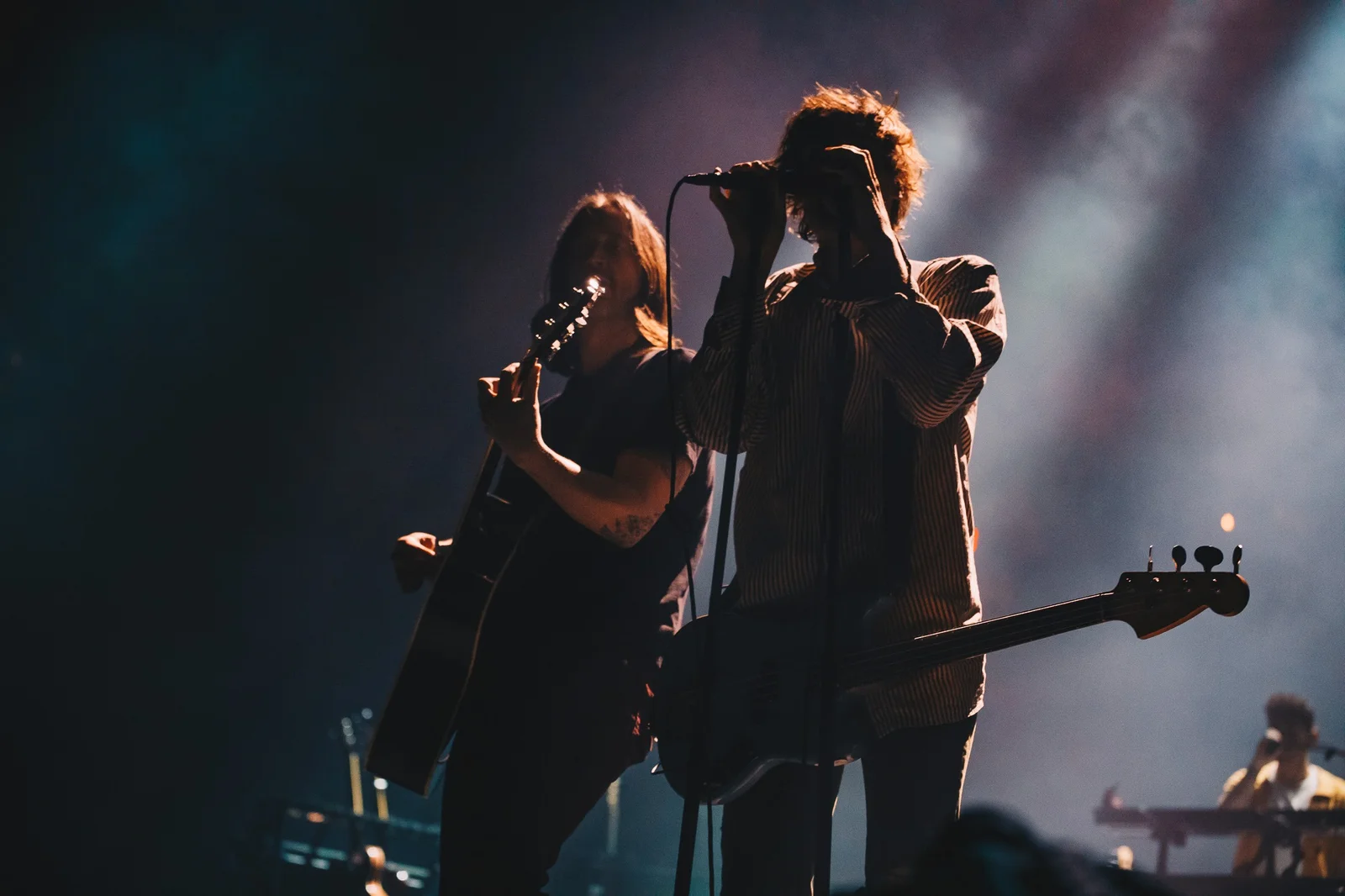 Nick and Tyson in silhouette
