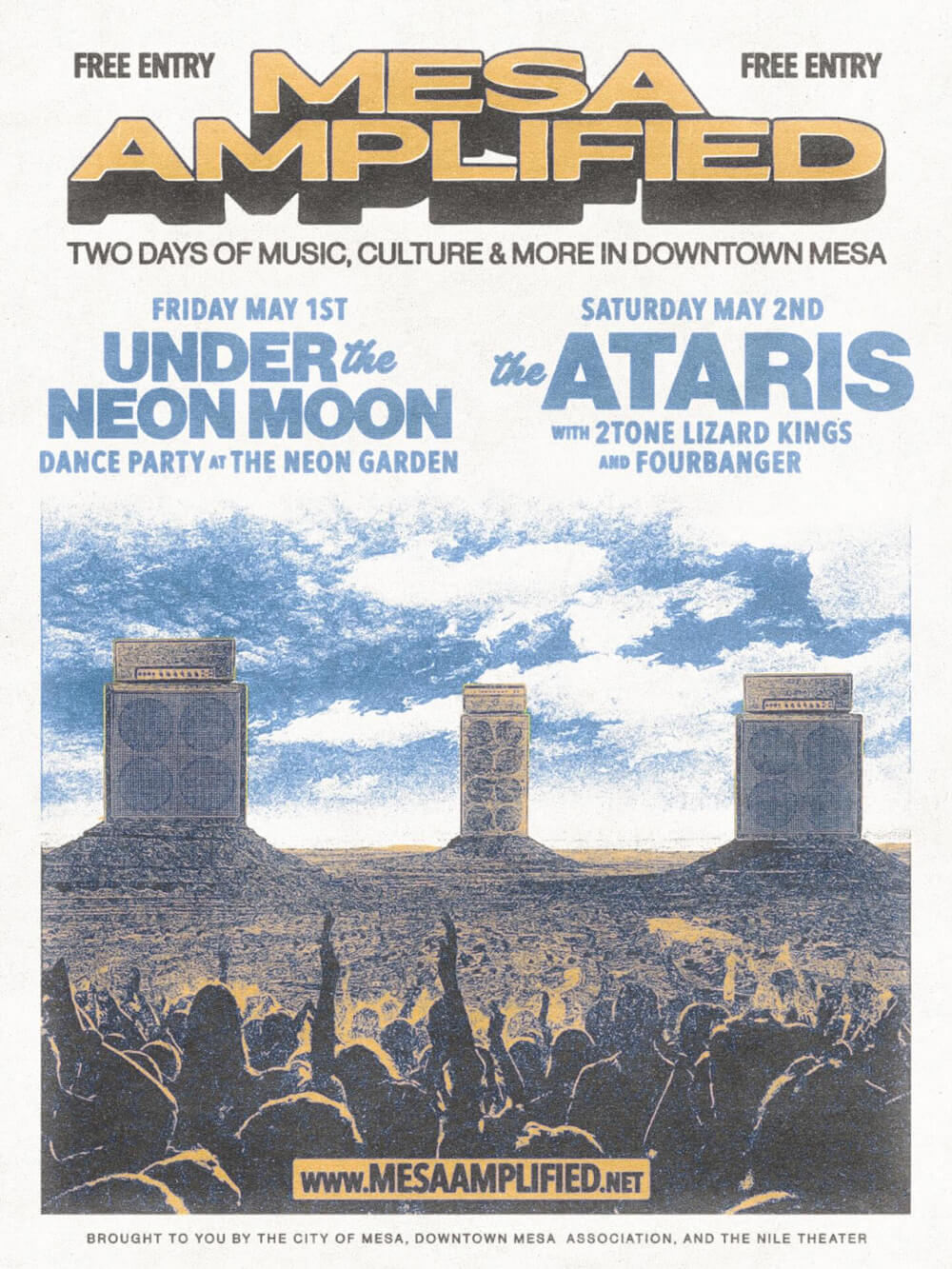 Mesa Amplified flyer