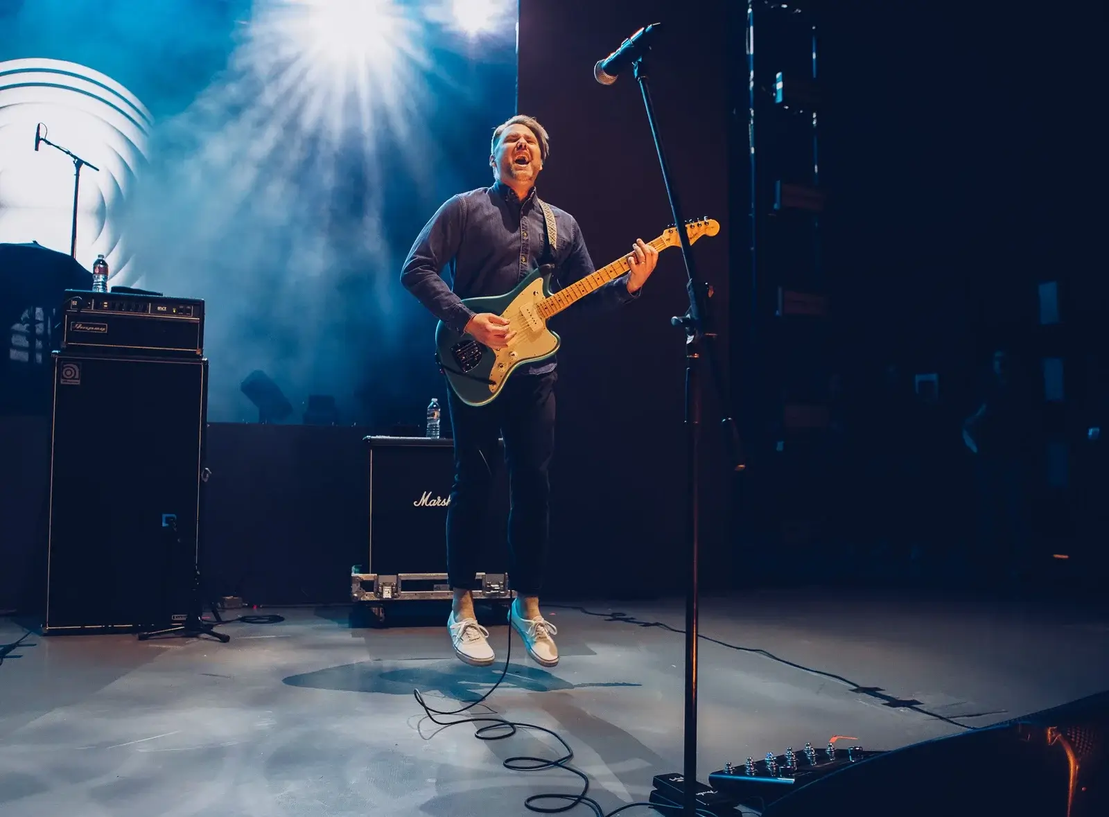 Matt jumping in the air