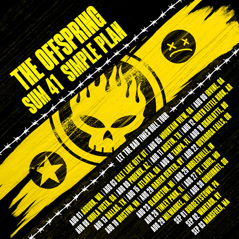 Let The Bad Times Roll Tour schedule