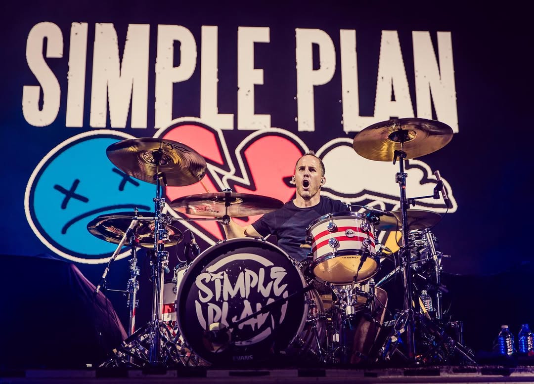 drummer Chuck of Simple Plan