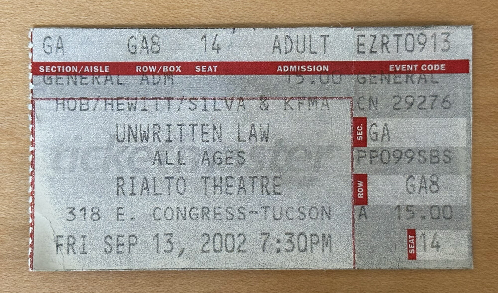 ticket stub